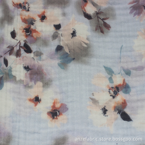100 Printed Cotton Double LAYER Gauze Fabric